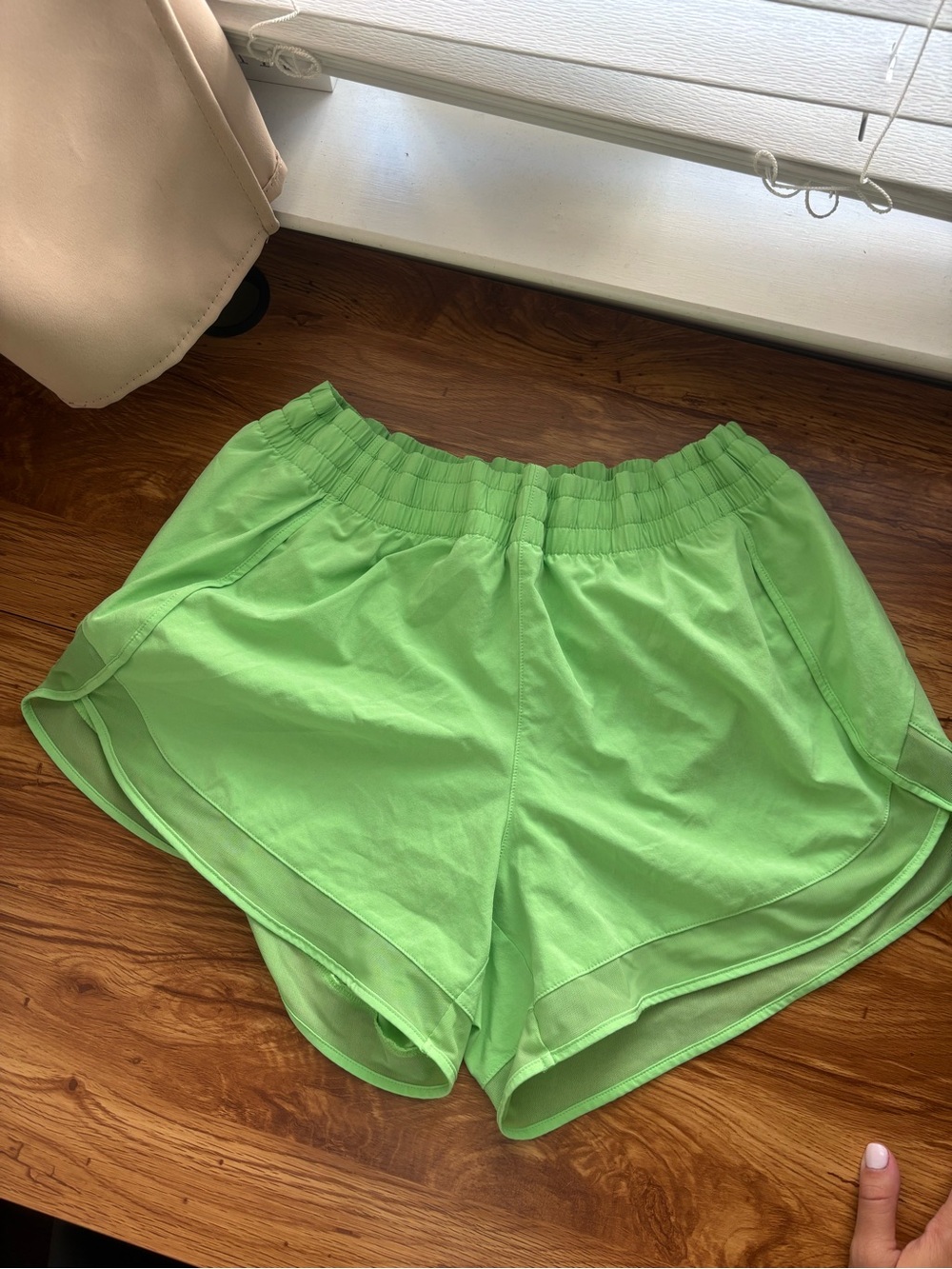 Athleta Neon Green Athletic Running Shorts